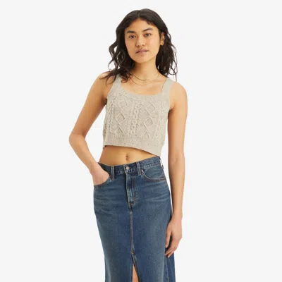 Levi's Primrose Cable Tank Top In Gray
