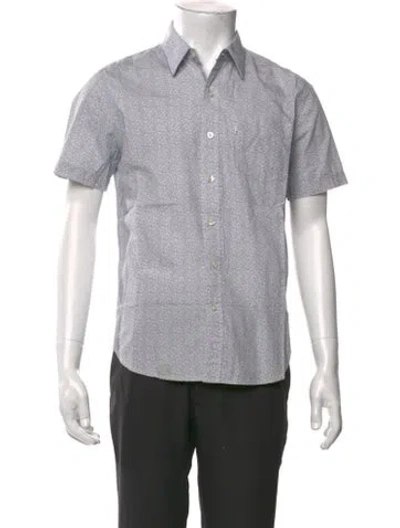 Pre-owned Levi's Printed Short Sleeve Shirt In Gray