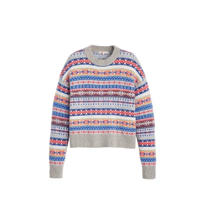 Levi's Pull À Motif En Laine Et Coton Mélangé In Multi