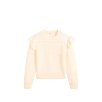 Levi's Pull Côtelé À Col Rond In Pink