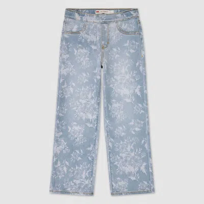 Levi's Pull-on Wide Leg Print Jeans Big Girls 8-20 8 In Multi