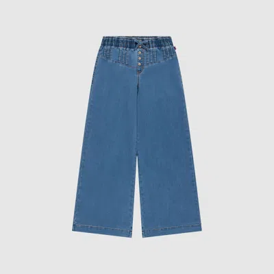 Levi's Pull-on Pintuck Dobby Big Girls 7-16 Pants L In Blue