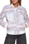 Levi's® Quilted Bomber Jacket In White Print