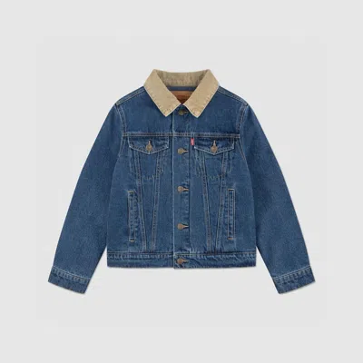 Levi's Levis Quilted Lined Trucker Jacket Big Boys S-xl Xl In Blue