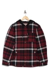 Levi's® Quilted Plaid Hooded Shacket In Magenta Co