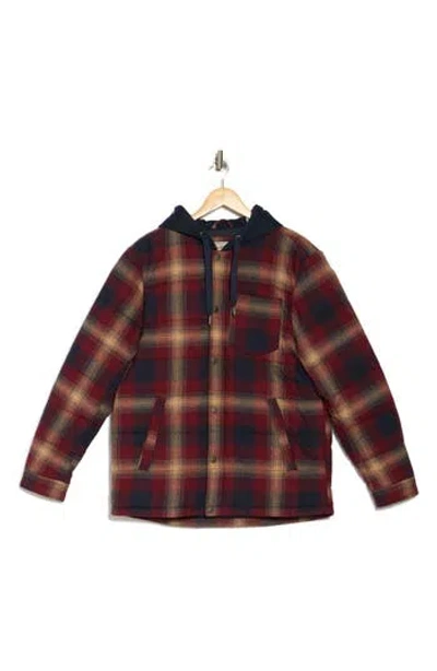 Levi's® Quilted Plaid Hooded Shacket In Root Multi