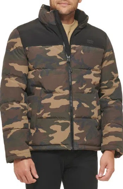 Levi's® Quilted Puffer Jacket In Camouflage
