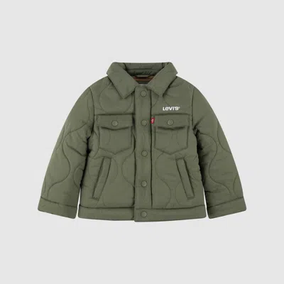 Levi's Quilted Trucker Jacket Toddler Boys 2t-4t 2t In Metallic