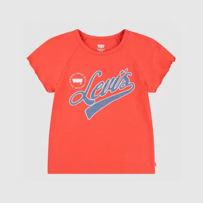 Levi's Levis Raglan Top Big Girls S-xl S In Red
