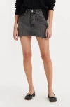 Levi's® Recrafted Icon Raw Hem Denim Miniskirt In Fifth Dimension Skirt