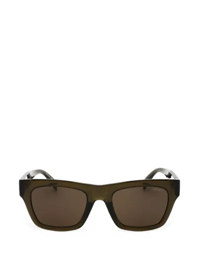 Levi's Rectangle-frame Sunglasses In Brown
