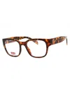 Levi's Levis Rectangular Unisex Eyeglasses, Lv 1047 In Brown