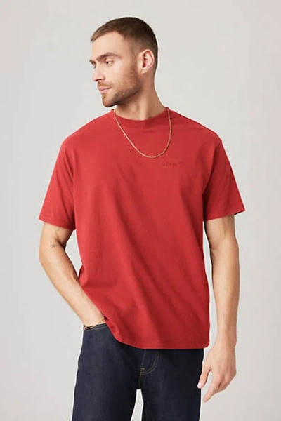Levi's Tonal Logo Vintage Oversized Garment Dye T-shirt In Gold
