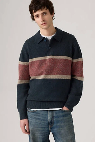 Levi's Redwood Rugby Sweater In Multi