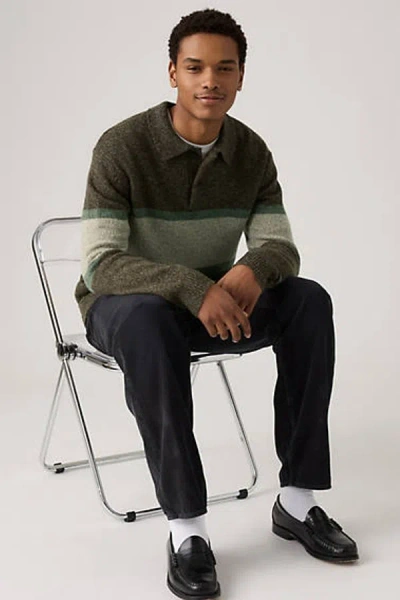 Levi's Redwood Rugby Sweater In Green