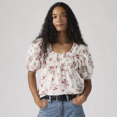 Levi's Reese Short-sleeve Blouse In Multi