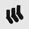 Levi's Regular Cut Socks (3-pack) In Black