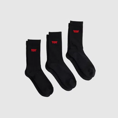 Levi's Regular Cut Socks (3-pack) In Black