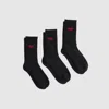 Levi's Regular Cut Socks (3-pack) In Black