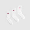 Levi's Regular Cut Socks (3-pack) In White