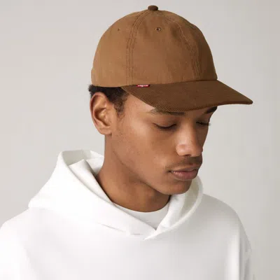 Levi's Relaxed Dad Heritage Cap In Brown