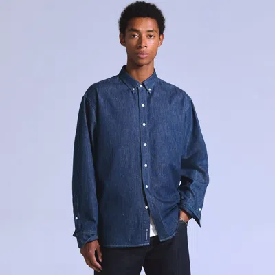 Levi's Relaxed Denim Button-down Shirt In Blue