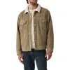 Levi's® Relaxed Fit Faux Shearling Lined Trucker Jacket In Green