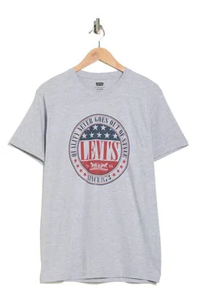Levi's® Relaxed Fit Logo Graphic T-shirt In Gray