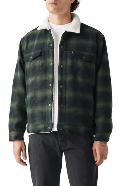 Levi's® Relaxed Fit Plaid Trucker Jacket In Multi