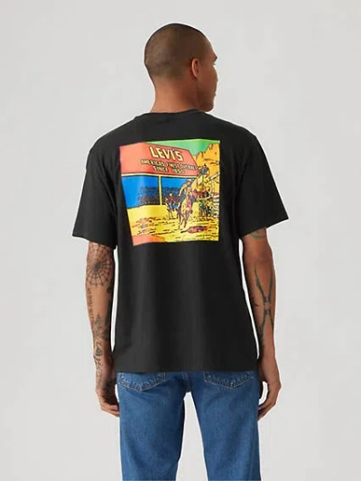 Levi's Relaxed Fit Short Sleeve Graphic T-shirt In Black