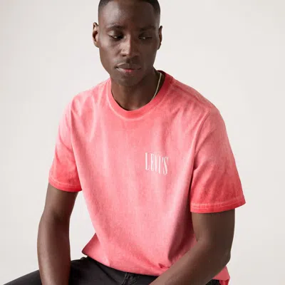 Levi's Relaxed Fit Short-sleeve Graphic T-shirt In Pink
