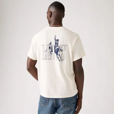 Levi's Relaxed Fit Short-sleeve Graphic T-shirt In White