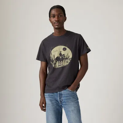 Levi's Relaxed Fit Short-sleeve Graphic T-shirt In Gray