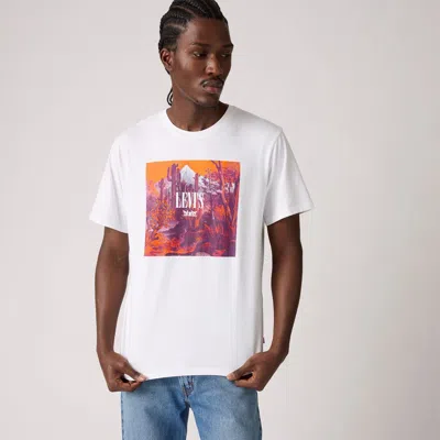 Levi's Relaxed Fit Short-sleeve Graphic T-shirt In White