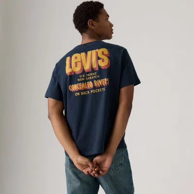Levi's Relaxed Fit Short-sleeve Graphic T-shirt In Blue