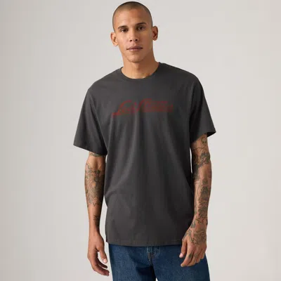 Levi's Relaxed Fit Short-sleeve Graphic T-shirt In Gray