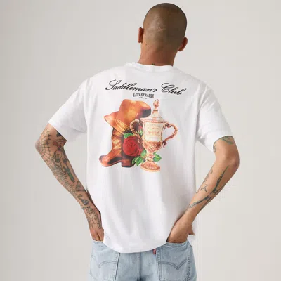 Levi's Relaxed Fit Short-sleeve Graphic T-shirt In White