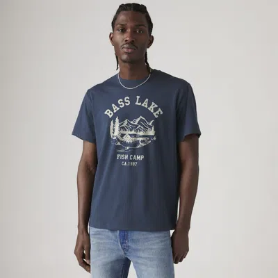Levi's Relaxed Fit Short-sleeve Graphic T-shirt In Blue