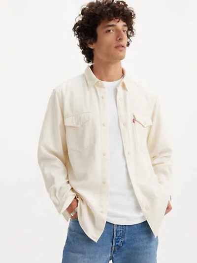 Levi's Relaxed Fit Western Shirt Chambray In Fresh Ecru