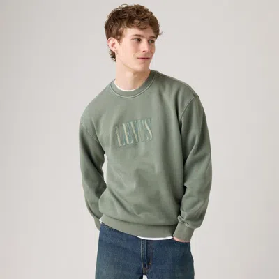 Levi's Relaxed Graphic Crewneck Sweatshirt In Green