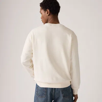 Levi's Relaxed Graphic Crewneck Sweatshirt In White