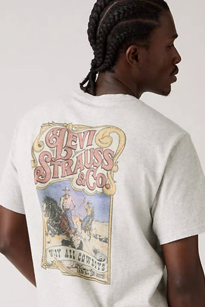 Levi's Relaxed Graphic Tee In Gray