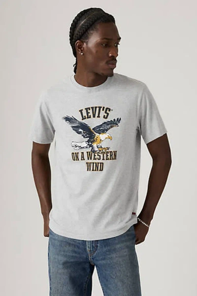 Levi's Relaxed Graphic Tee In Gray