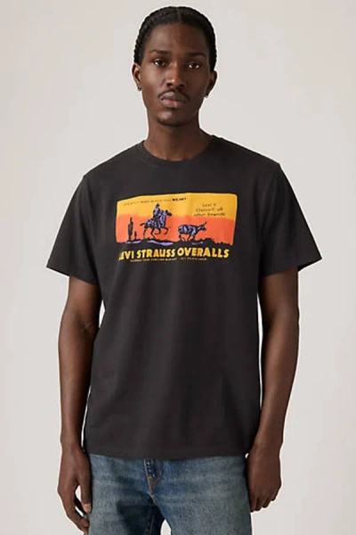 Levi's Relaxed Graphic Tee In Gray