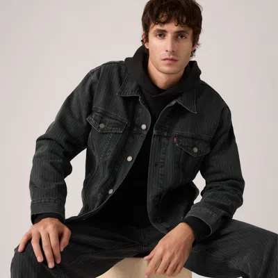 Levi's Relaxed Type Iii Trucker Jacket In Black