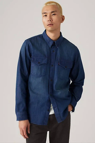 Levi's Relaxed Western Shirt In Blue