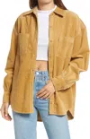 Levi's Remi Utility Corduroy Shirt In Iced Coffee In Brown