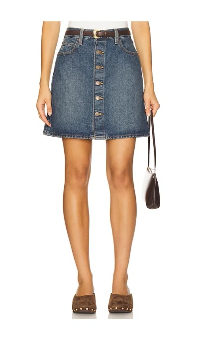 Levi's Retro Button Front Skirt In Blue