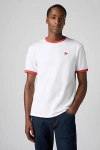 Levi's Retro Embroidered Ringer Tee In White