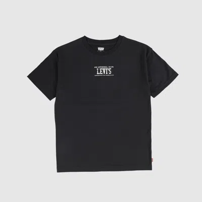 Levi's Rev The Engine Tee Big Boys 8-20 T-shirt L In Jet Black